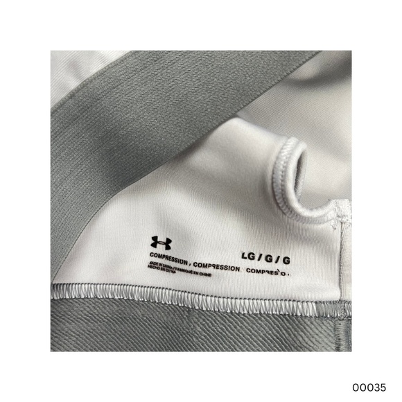 Under Armour Compression Sports Bra (Women's) (L) (White) - Picture 3 of 4